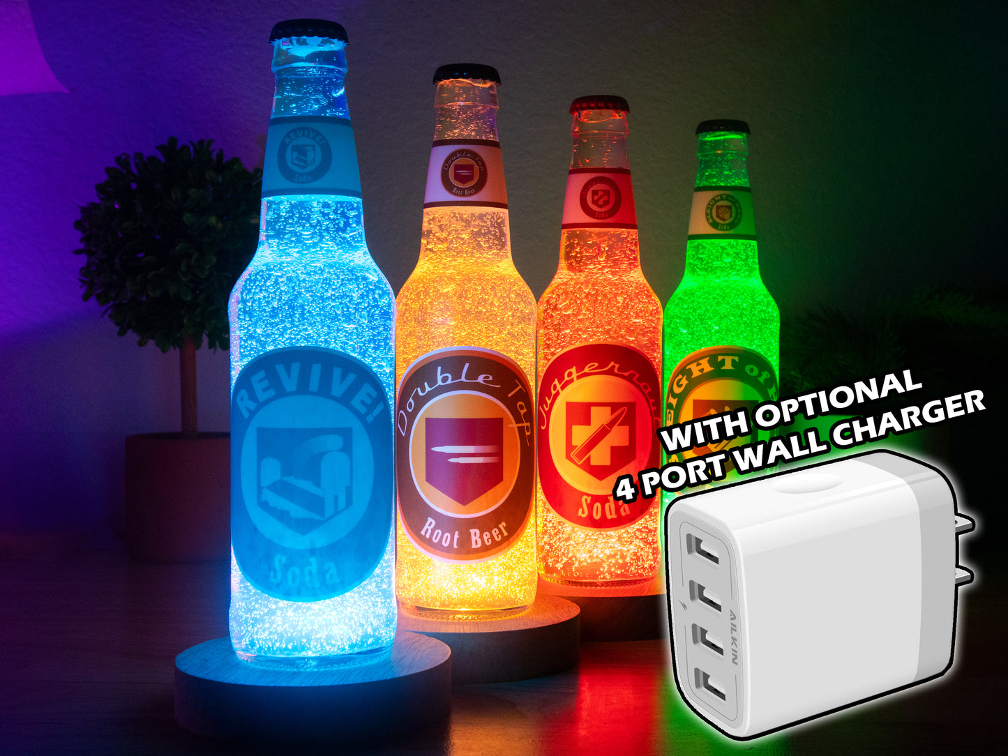 Zombies Perks Bottle Light Bundle (Original 4 PACK)